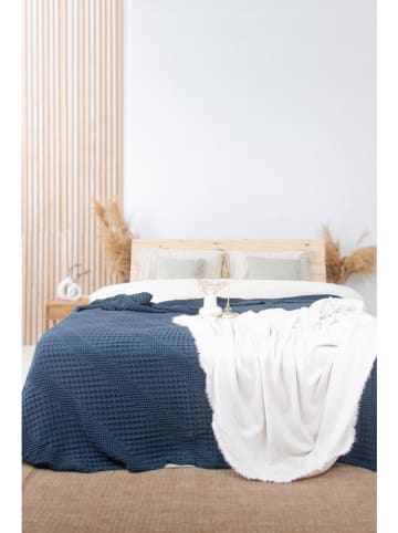 Colourful Cotton Bedsprei donkerblauw