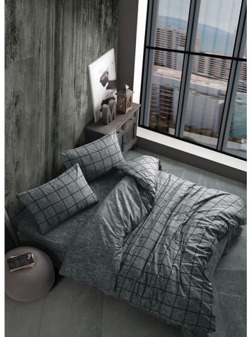Colourful Cotton Renforcé beddengoedset "Kare" grijs
