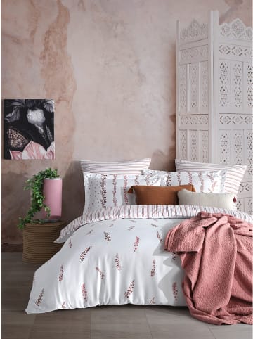 Colourful Cotton Satijnen beddengoedset "Kilyos" wit