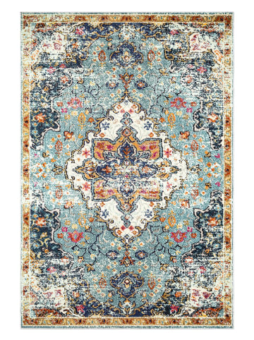 Colourful Cotton Dywaniki łazienkowe (2 szt.) w kolorze pomarańczowo-błękitnym