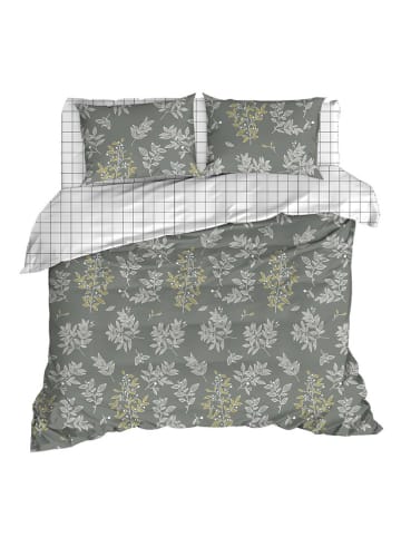 Colourful Cotton Beddengoedset "LineLeaf" groen