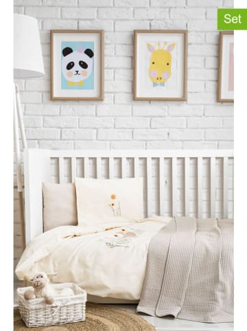 Colourful Cotton 4-częściowy zestaw w kolorze beżowym dla niemowląt