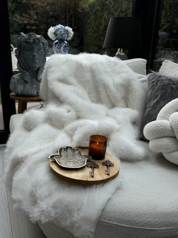 Colourful Cotton Pled w kolorze białym