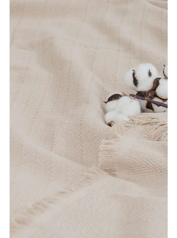 Colourful Cotton Bedsprei beige