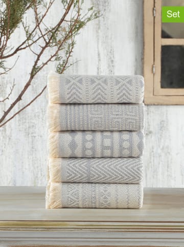 Colourful Cotton Ściereczki (5 szt.) "Maya" w kolorze błękitnym do naczyń