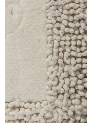 Colourful Cotton 2er-Set: Badvorleger "Piante" in Creme