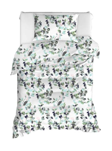 Colorful Cotton Beddengoedset wit/groen