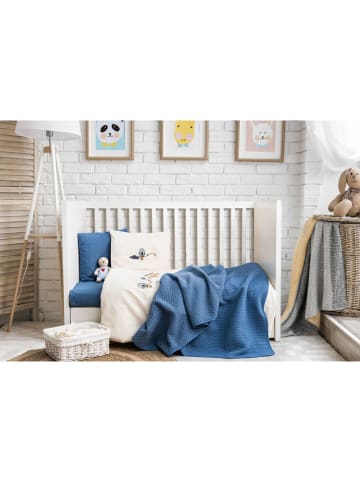 Colourful Cotton 4-delige babybeddengoedset blauw