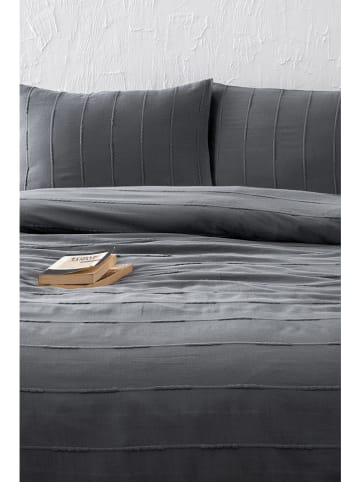 Colourful Cotton 3-delige bedspreiset "Sedef" antraciet