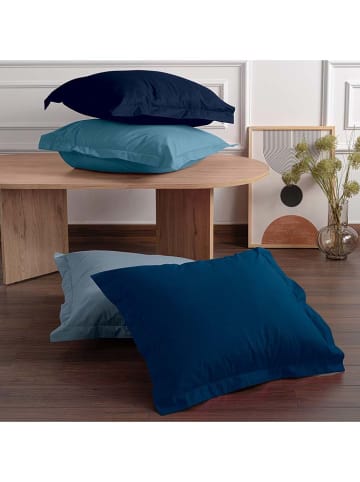 MIX&MATCH 2-delige set: renforcé kussenhoezen donkerblauw