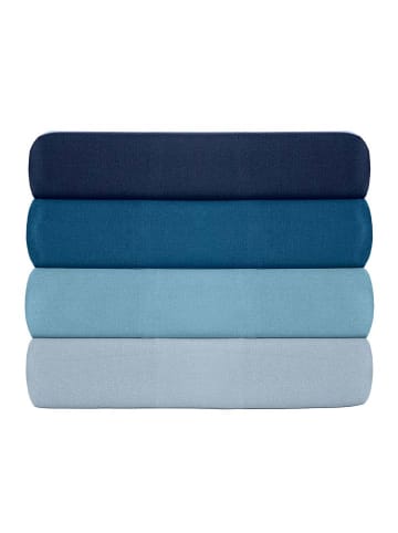 MIX&MATCH 2-delige set: renforcé kussenhoezen donkerblauw