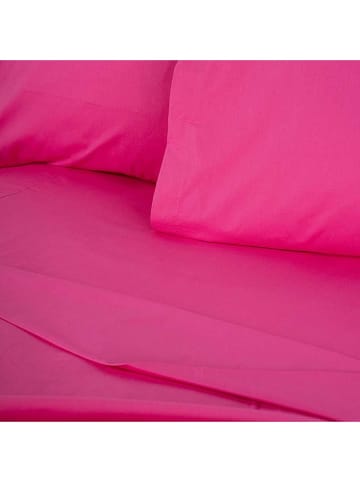 MIX&MATCH Renforcé hoeslaken donkerroze