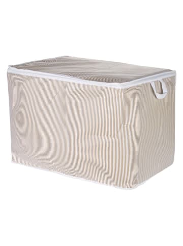 Colourful Cotton Aufbewahrungstasche in Beige - (B)40 x (H)40 x (T)20 cm