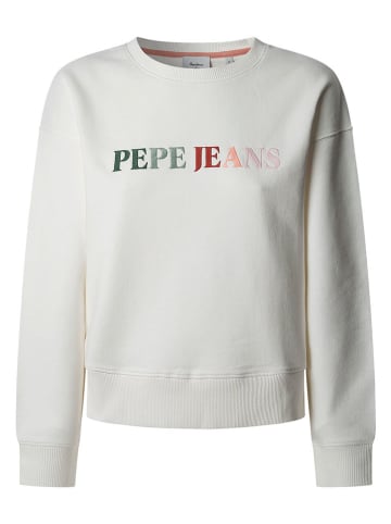 Pepe Jeans Sweatshirt "Regan" in Weiß