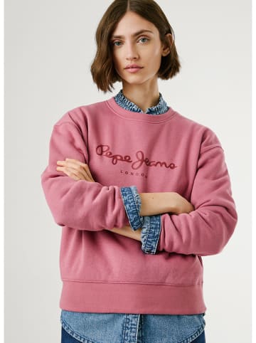 Pepe Jeans Bluza "Baddy" w kolorze szaroróżowym