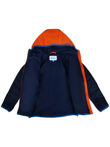 Peek U All-season doorgestikte jas "Caspian" donkerblauw/oranje