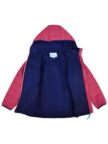 Peek U All-season doorgestikte jas "Cordelia" donkerblauw/roze