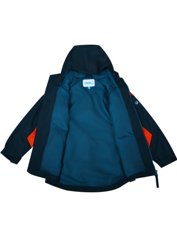 Peek U Regenjas "Axel" oranje/donkerblauw