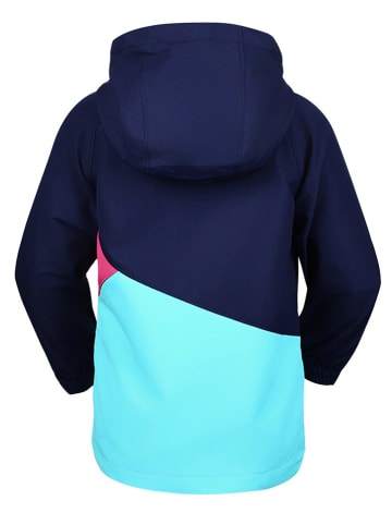 Peek U Regenjas "Hazel" turquoise/donkerblauw