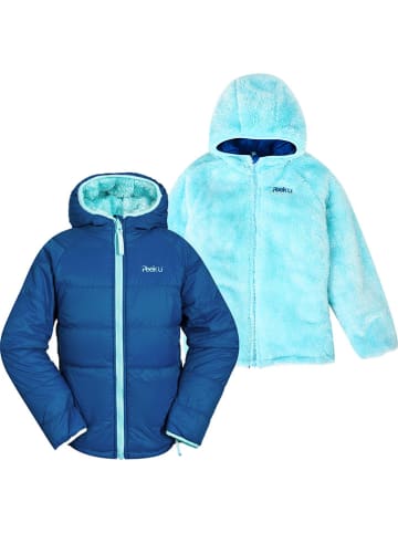 Peek U Wende-Steppjacke "Clover" in Blau/ Hellblau