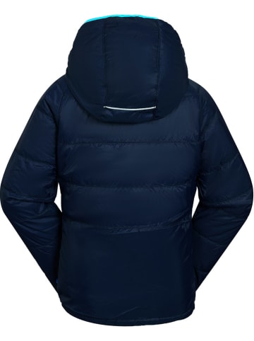 Peek U Wende-Steppjacke "Clover" in Dunkelblau/ Türkis