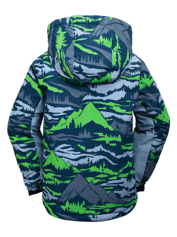 Peek U Ski-/ Snowboardjacke "Ash" in Grün/ Hellblau