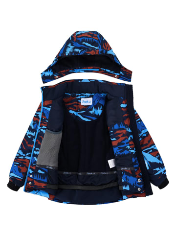 Peek U Ski-/ Snowboardjacke "Ash" in Rot/ Hellblau