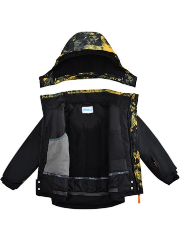 Peek U Winterjacke "Finlo" in Schwarz/ Gelb