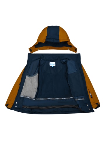 Peek U Ski-/snowboardjas "Hawk" donkerblauw/oranje