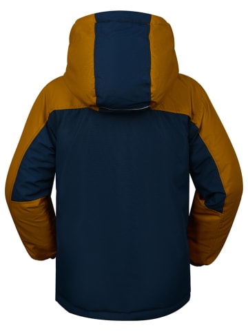 Peek U Ski-/ Snowboardjacke "Hawk" in Dunkelblau/ Orange