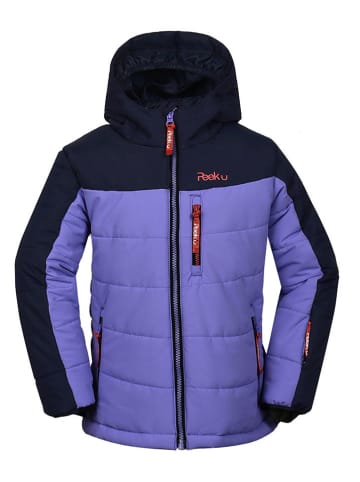 Peek U Winterjas paars/donkerblauw