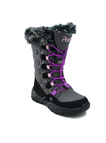 Peek U Winterlaarzen "Catwalk" grijs/paars