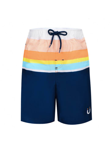 Peek U Badeshorts "Kasumi" in Dunkelblau/ Bunt