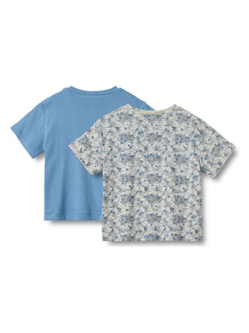 Wheat 2er-Set: Shirts in Hellblau/ Weiß