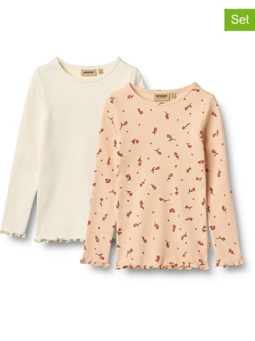 Wheat 2er-Set: Longsleeve "Ida" in Orange/ Creme