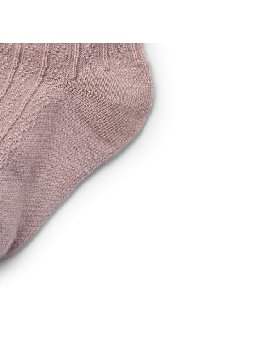Wheat Woll-Socken in Rosa