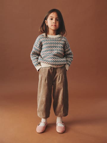 Wheat Spodnie sztruksowe "Juno" w kolorze beżowym