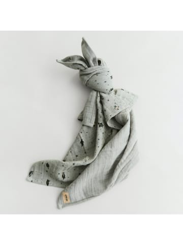 Wheat 2er-Set: Muselin-Windeln "Kaya" in Grau - (B)65 x (H)65 cm