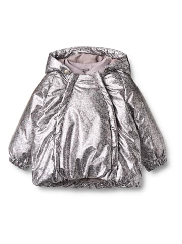 Wheat Doorgestikte jas zilverkleurig