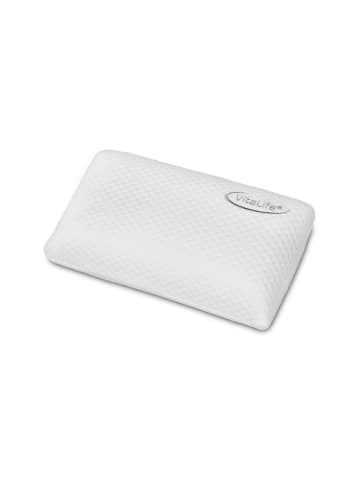 Sanders-Kauffmann Reiskussen "VitaLife" wit - (L)24 x (B)44 x (H)12 cm