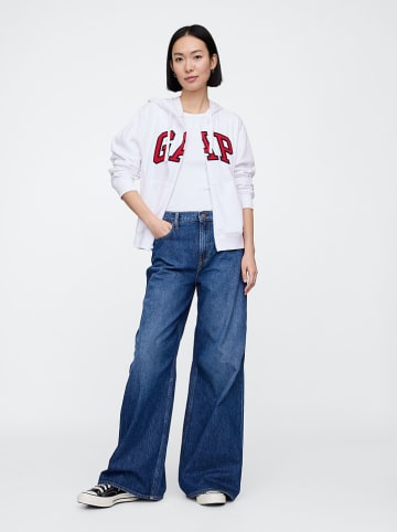 GAP Sweatjacke in Weiß