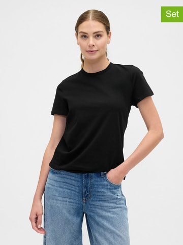 GAP 2er-Set: Shirts in Schwarz