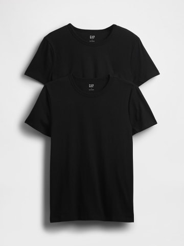 GAP 2er-Set: Shirts in Schwarz
