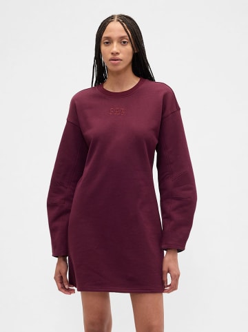 GAP Sweatkleid in Bordeaux