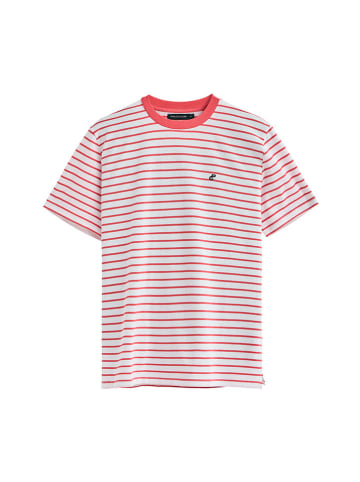 Polo Club Shirt in Weiß/ Pink