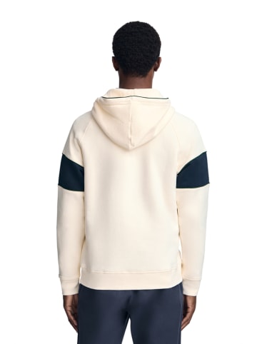 Polo Club Hoodie in Creme/ Dunkelblau