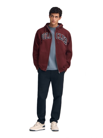 Polo Club Sweatjacke in Bordeaux