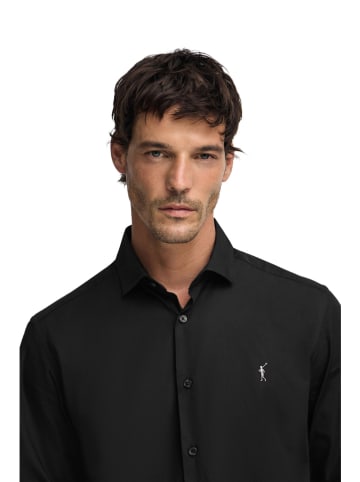 Polo Club Hemd - Slim fit - in Schwarz