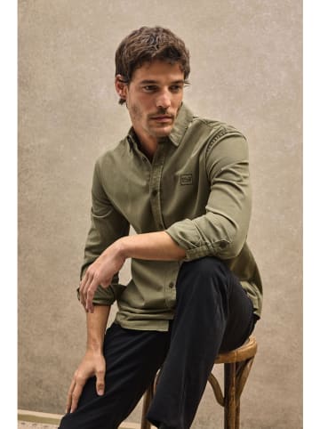 Polo Club Hemd - Slim fit - in Khaki