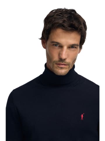 Polo Club Rollkragenpullover in Dunkelblau